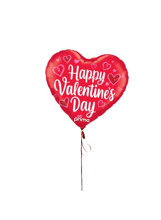 Party Camel 18" Heart Happy Valentine's Day Whimsy Hearts Foil Balloon - Image 4